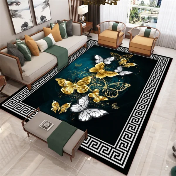 VIKAMA New Chinese Carpet Large Area Living Room Non-Slip Mat Home Decoration Bedroom Blanket Study Tea Room Full Carpet
