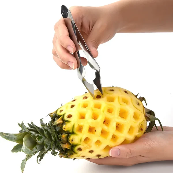 1Pc Pineapple Eye Peeler Stainless Steel Cutter Practical Seed Remover Clip Home Kitchen Gadgets Home Cocina Cookware