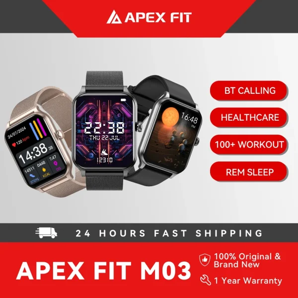 New IP68 Waterproof 2024 Smart Watch with BT calling Health Monitor Men Women for Ios Andriod