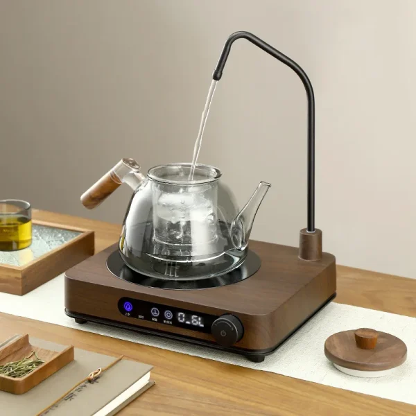 1500W Automatic Water Supply Electric Ceramic Stove Home Kung Fu Tea Stove Pumping Water Induction Cooker Kitchen Appliances