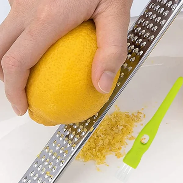 1pc Stainless Steel Wire Grater Plastic Anti Slip Handle Cheese Grater Chocolate Lemon Grater Garlic Fruit Grater Kitchen Gadget