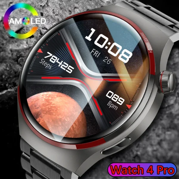 For HUAWEI Watch 4 GPS NFC Smart Watch Men 360*360 AMOLED Screen Heart rate Bluetooth Call IP68 Waterproof Man Smartwatch 2024