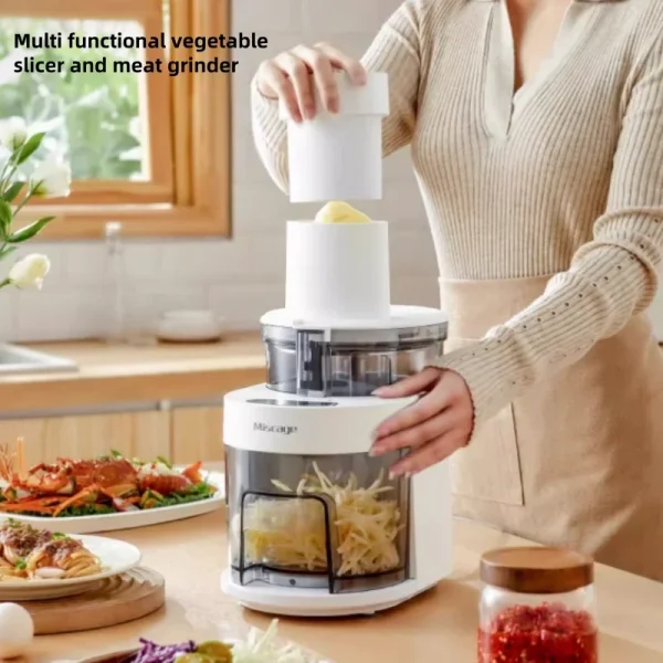 220V High-Quality Electric Vegetable Slicer and Meat Grinder From Miss Kitch- Multifunctional Kitchen Appliance for Home Use
